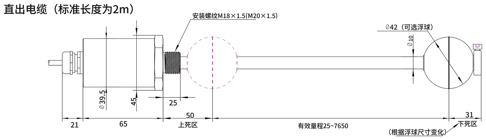 SGM-LS10 外形尺寸图2(mm)