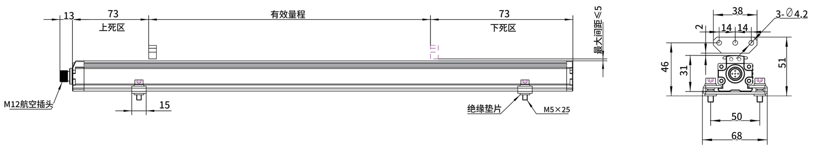 SGM-PE20 外形尺寸图2(mm)