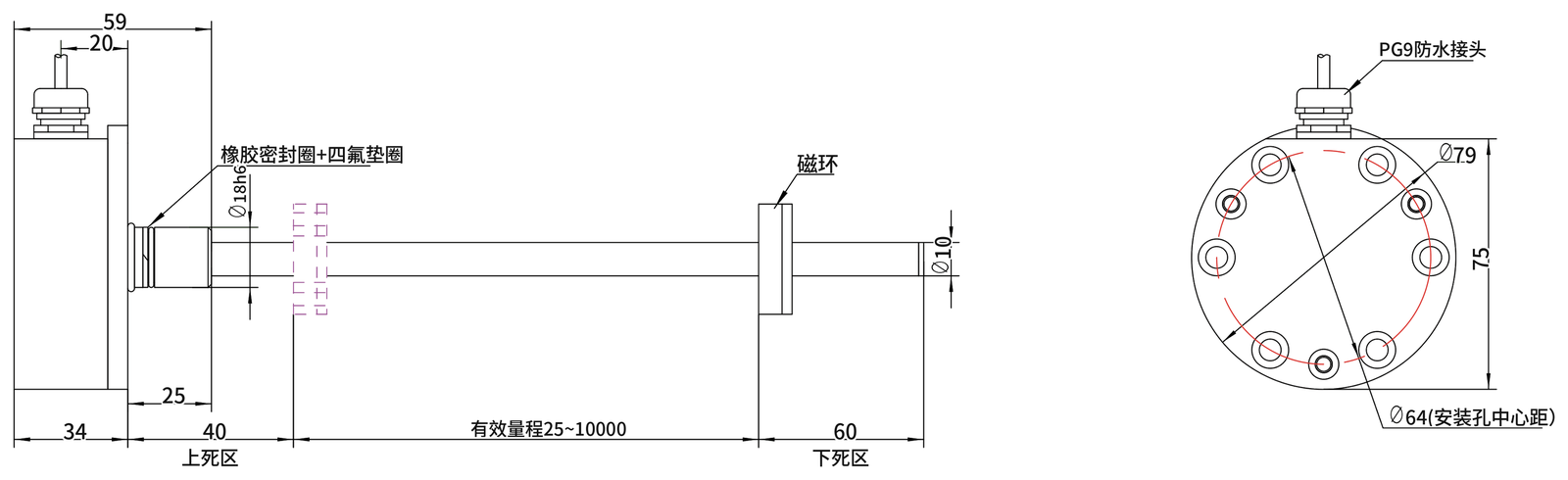 SGM-PF10 外形尺寸图1(mm)
