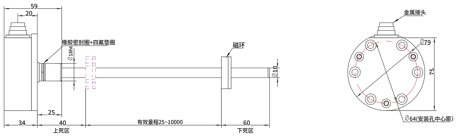 SGM-PF10 外形尺寸图2(mm)