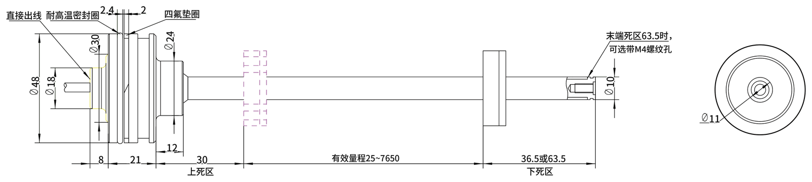 SGM-PF20 外形尺寸图2(mm)