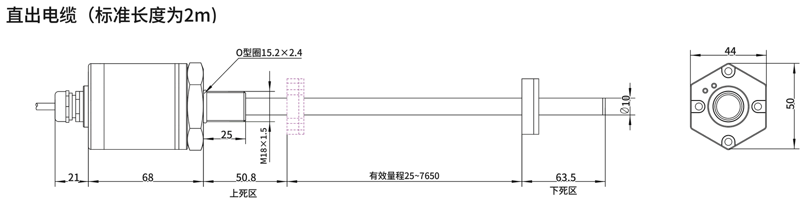 SGM-PR10 外形尺寸图2(mm)