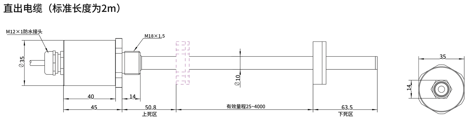 SGM-PR40 外形尺寸图2(mm)