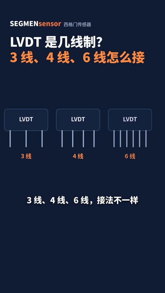 LVDT是几线制？3线、4线、6线怎么接