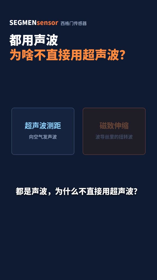 都用声波，为啥不直接用超声波测位移？