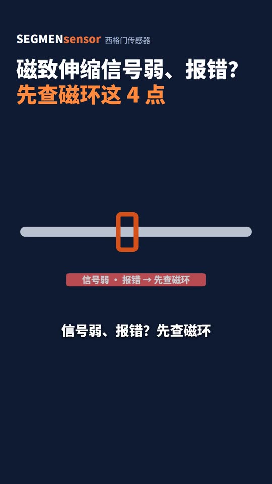 磁致伸缩信号弱、报错？先查磁环这4点